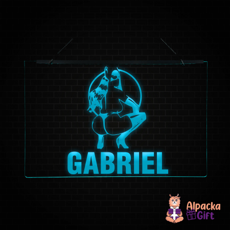 Placheta LED - Silueta1 + Nume [2]