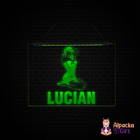 Placheta LED - Silueta2 + Nume [3]
