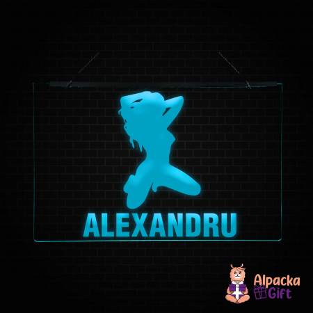 Placheta LED - Silueta4 + Nume [2]