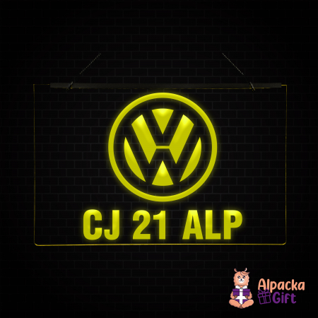 Camioane/Tiruri - Placheta LED - Volkswagen + Numar de inmatriculare