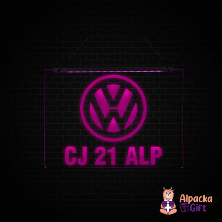 Placheta LED - Volkswagen + Numar de inmatriculare [0]