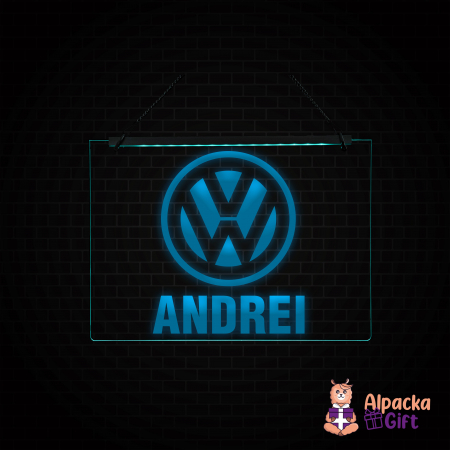 Placheta LED - Volkswagen + Nume [2]