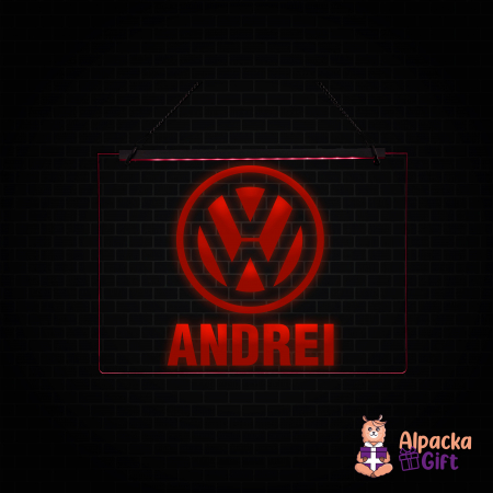 Placheta LED - Volkswagen + Nume [1]