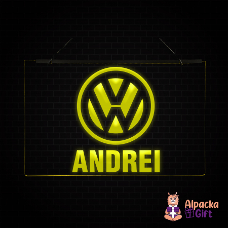 Pasiuni - Placheta LED - Volkswagen + Nume