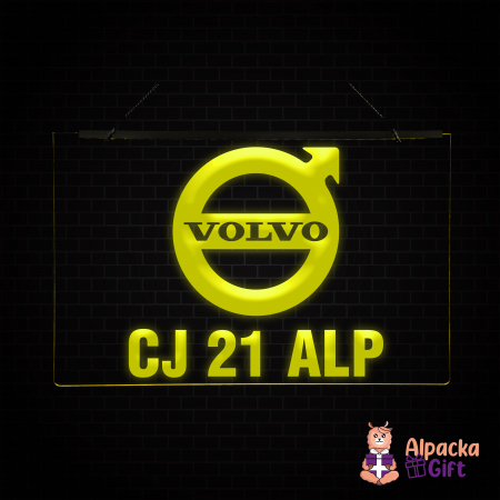 Camioane/Tiruri - Placheta LED - VOLVO + Numar de inmatriculare
