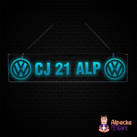 Placheta LED - VW + Nr. Inmatriculare [2]