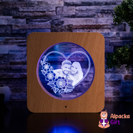 Ramă de Masă LED - Inimă 1 [2]