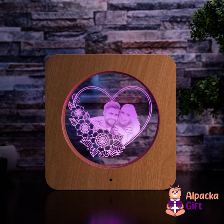 Ramă de Masă LED - Inimă 1 [5]