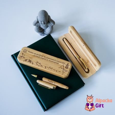 Stilouri si Pix-uri Personalizate - Stilou/Pix de Lemn - Matematica