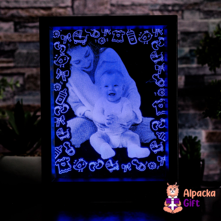 Tablou LED Cu Ramă Neagră - Pentru Copii [1]