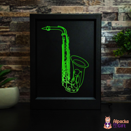 Tablou LED -  Saxofon [5]