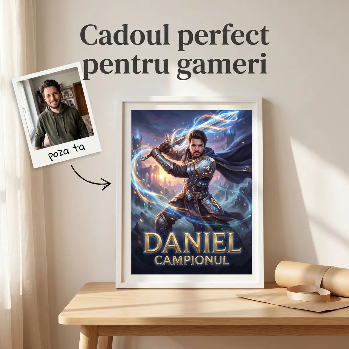 Gaming - Tablou personalizat League Champion - cadou League Champion