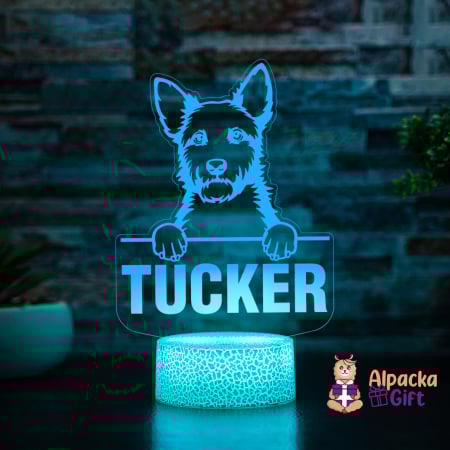 Rase de Caini - Lampă 3D - Terrier Australian