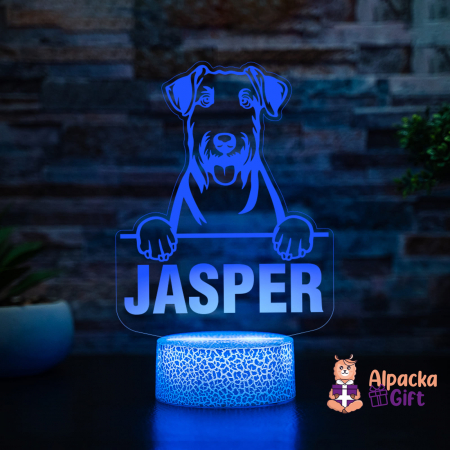 Rase de Caini - Lampă 3D - Airedale Terrier