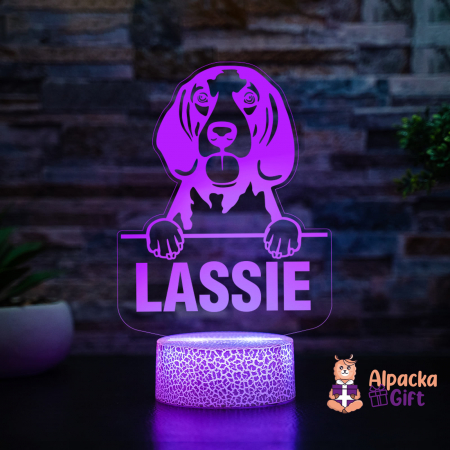 Lampă 3D - American English Coonhound [1]