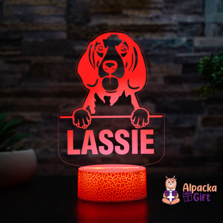 Lampă 3D - American English Coonhound [4]