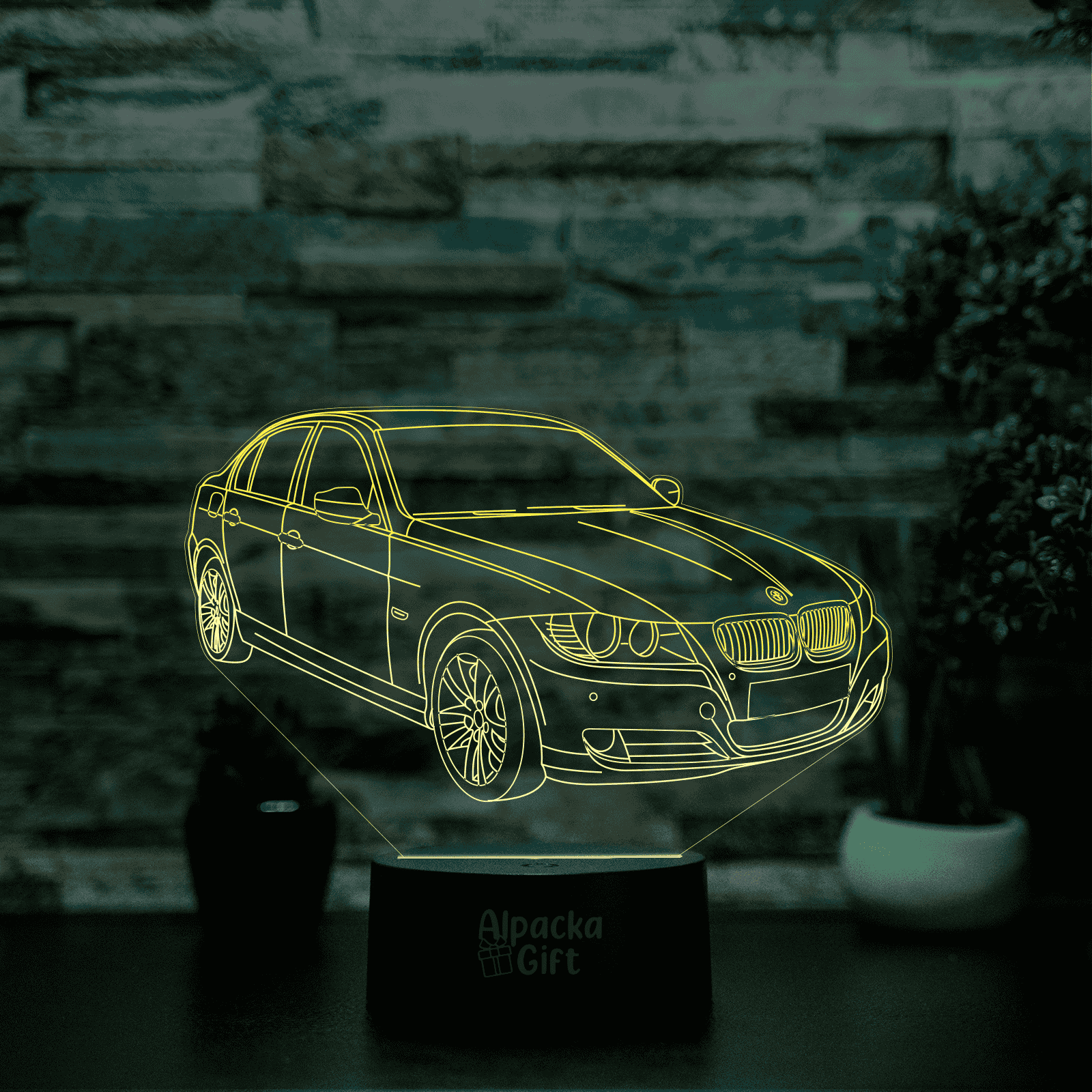 Lampă 3D - BMW E90 Negru