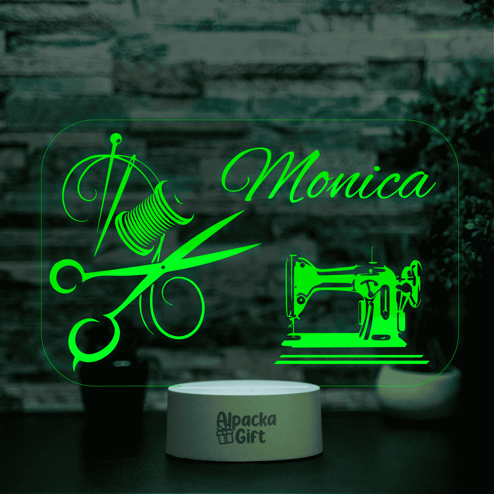 Lampă 3D - Croitoreasă 2 Alb cu Difuzor Bluetooth