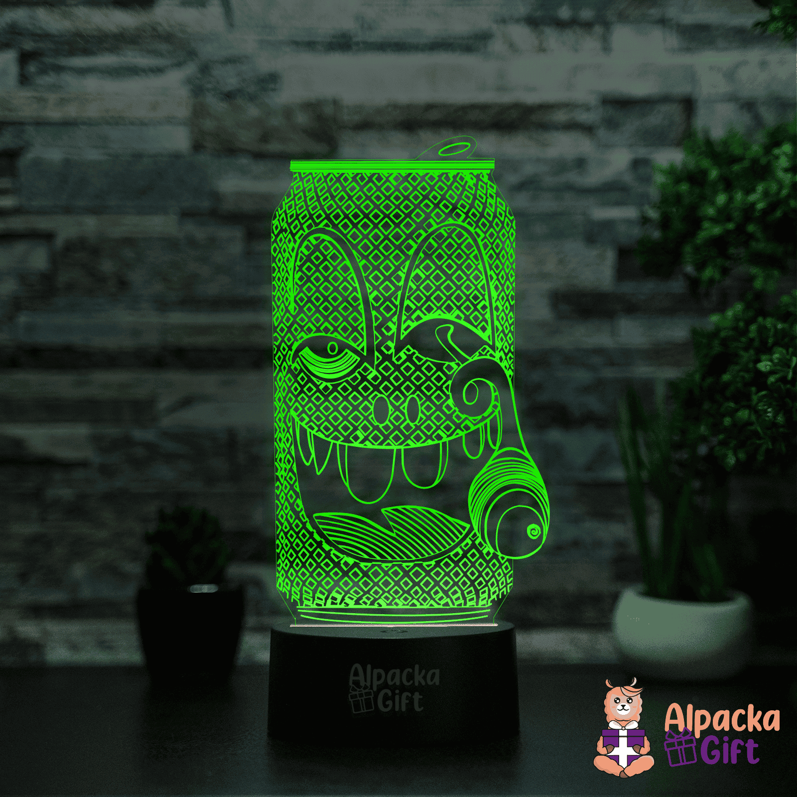 Lampă 3D - Doză Fumătoare Negru