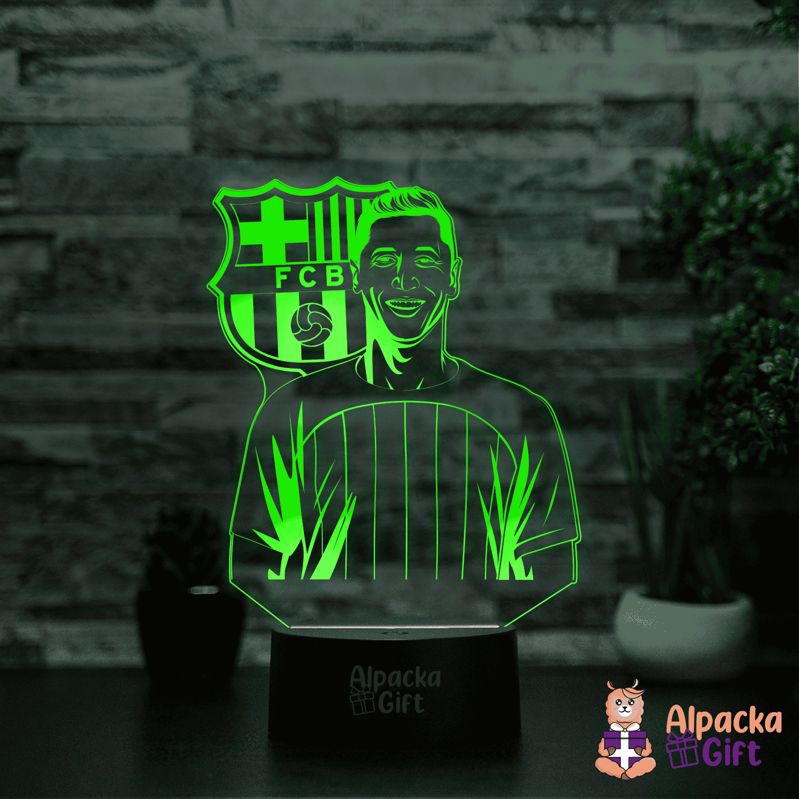 Lampa 3D - Robert Lewandowski Negru