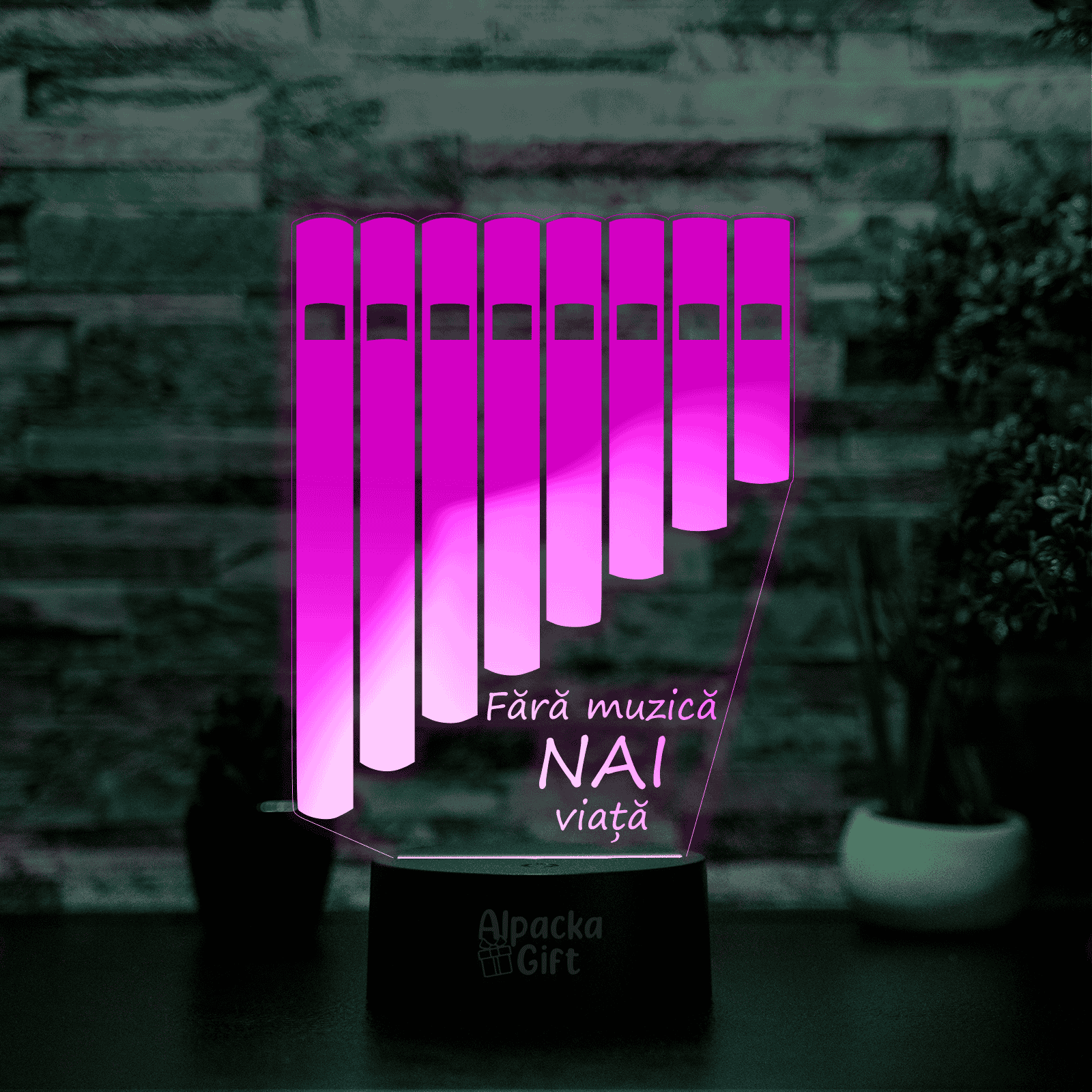 Lampă 3D - Nai Negru