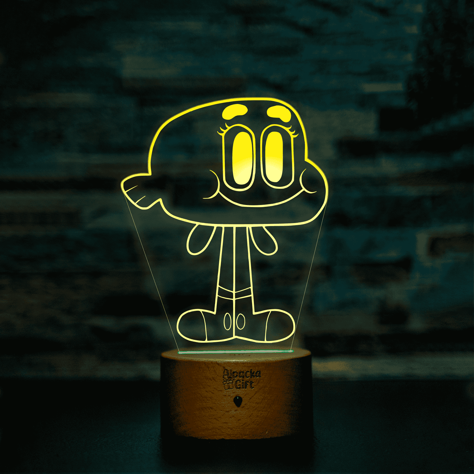 Lampă 3D - Darwin Lemn