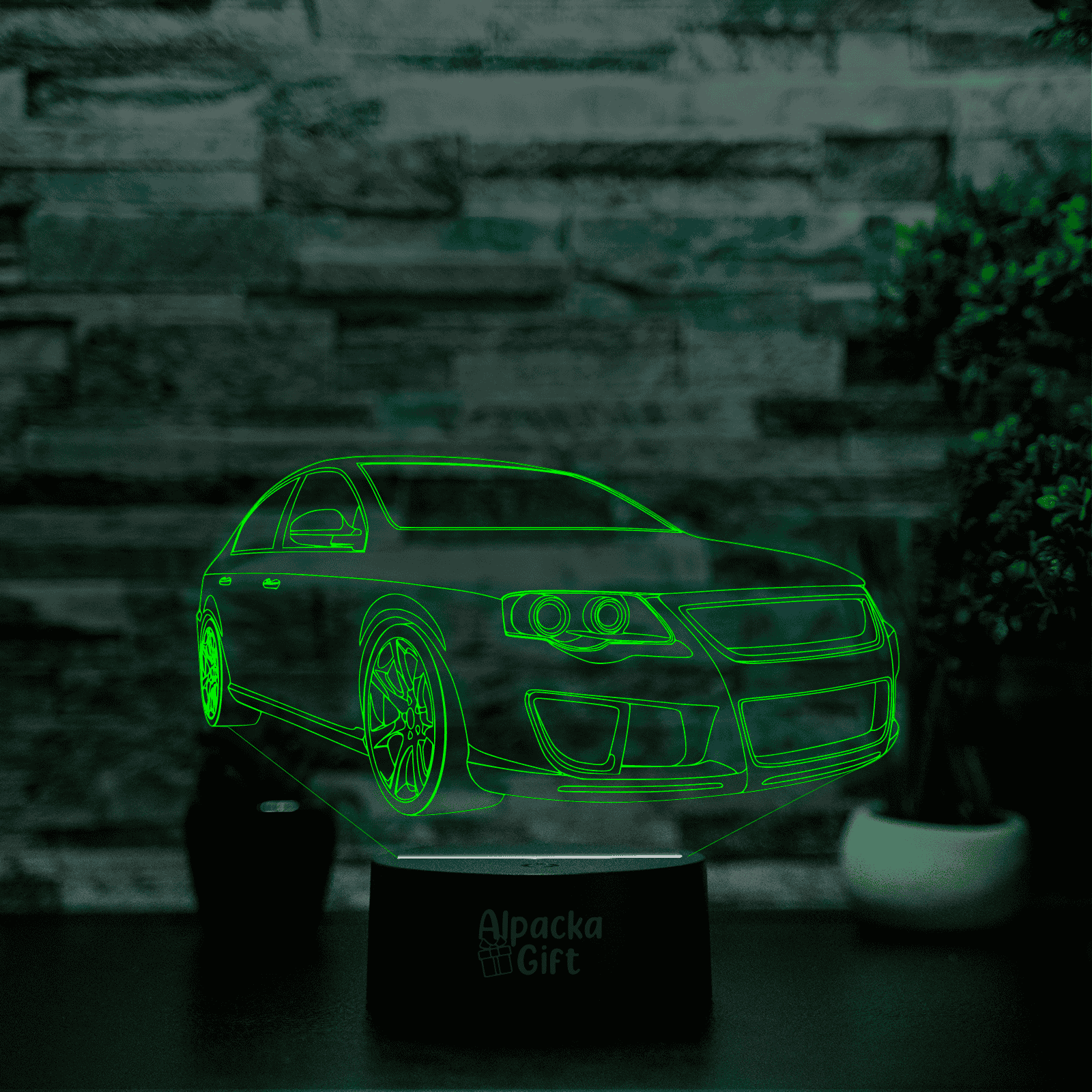 Lampă 3D - VW Passat Negru