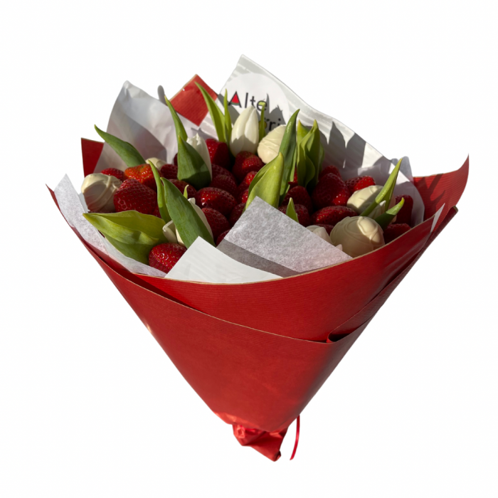 Buchet de flori cu capsuni [3]