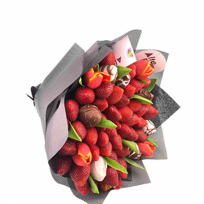 Buchet de flori cu capsuni [8]