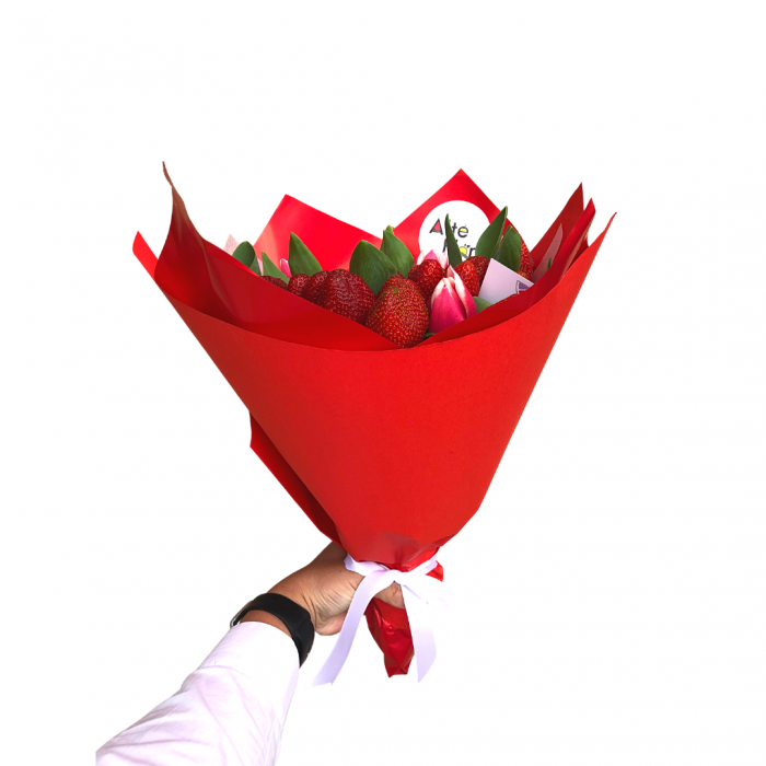 Buchet de flori cu capsuni [4]