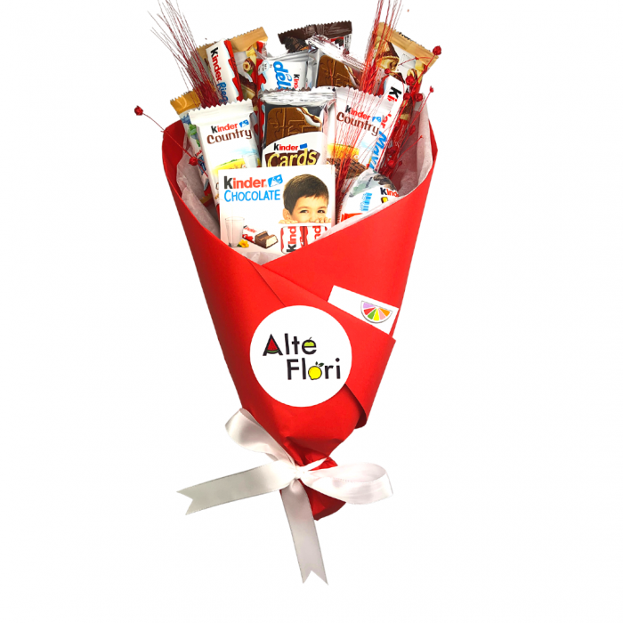 Buchet Alte Flori cu dulciuri [3]