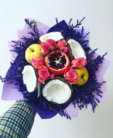 Lista buchete - Buchet handmade. Buchet lux cu nuca de cocos