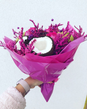 Buchet handmade. Buchet lux cu nuca de cocos [1]