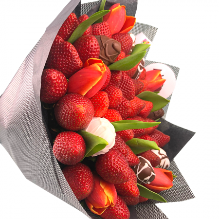 Buchet de flori cu capsuni [4]