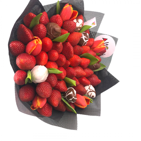 Buchet de flori cu capsuni [3]