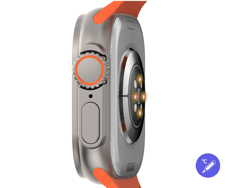 Funcții avansate de sănătate. Termometru integrat!