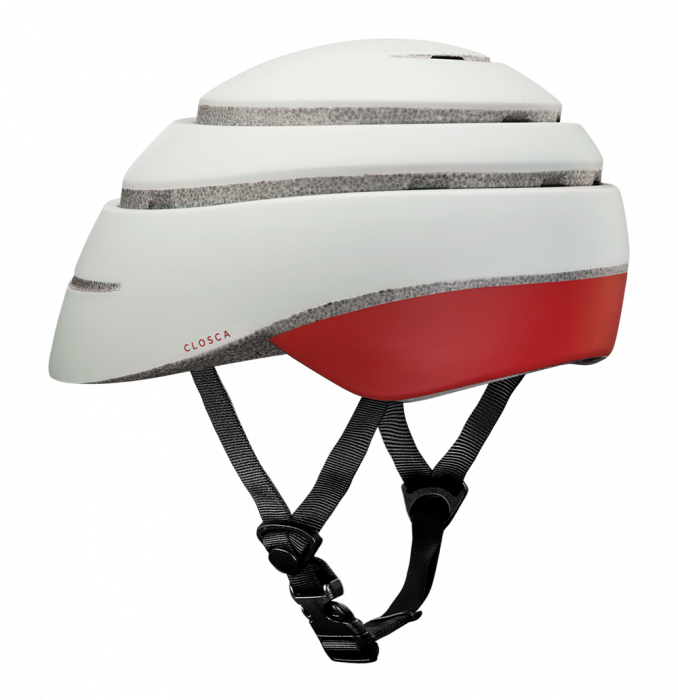 Casca de protectie pliabila pentru bicicleta Closca Loop Pearl/Wine (M) [3]