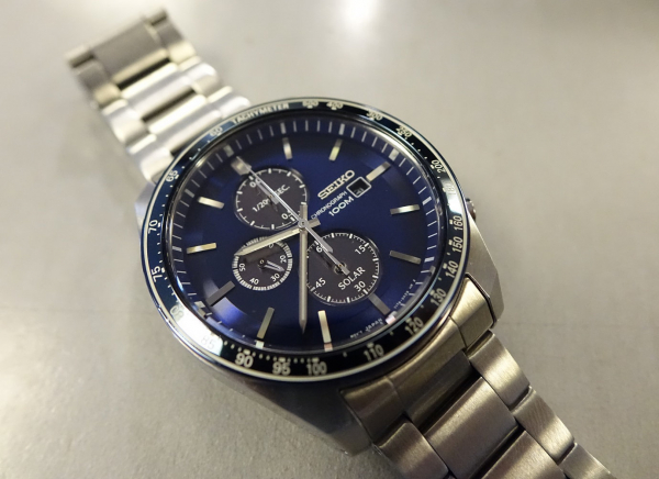 Ceas bărbătesc cu baterie solară, cronograf și dată Seiko Solar  SSC719P1 [3]