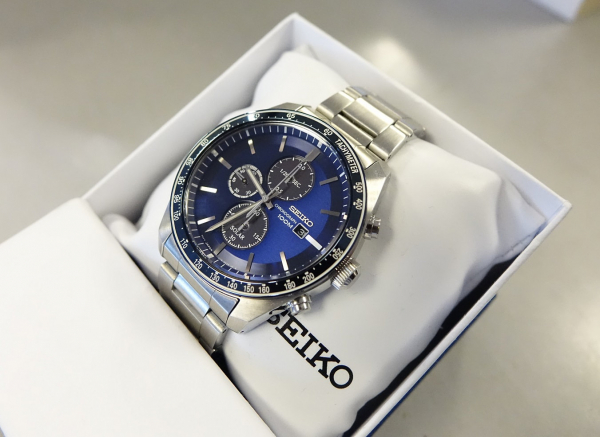 Ceas bărbătesc cu baterie solară, cronograf și dată Seiko Solar  SSC719P1 [6]