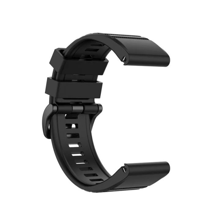 Curea de ceas 22mm ALTY din silicon pentru Garmin Fenix 6, 6X Pro, 5, 5S, 5X Plus, 3HR, Fenix 7, 7X, 8, Epix din silicon, cu eliberare rapidă, brățară EasyFit. [3]