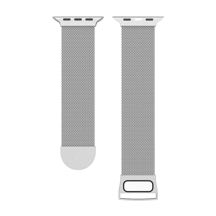 Curea metalica ALTY Milanese, pentru Apple Watch Ultra/SE/8/7/6/5/4/3/2/1, Display 42/44/45/49 mm, Argintiu [3]