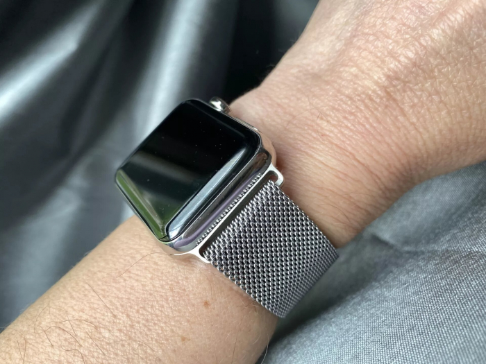 Curea metalica ALTY Milanese, pentru Apple Watch Ultra/SE/8/7/6/5/4/3/2/1, Display 42/44/45/49 mm, Argintiu [6]