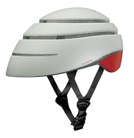 Casti de protectie - Casca de protectie pliabila pentru bicicleta Closca Loop Pearl/Wine (M)