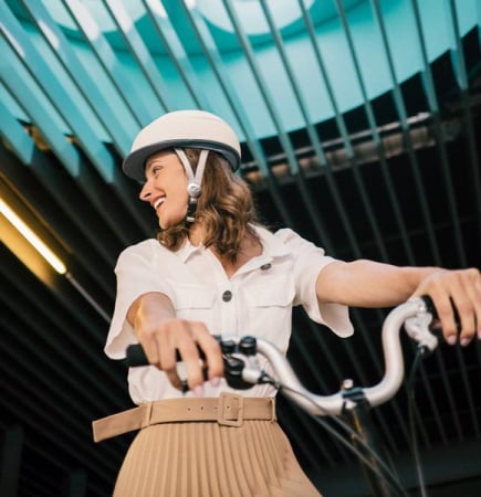 Casca de protectie pliabila pentru bicicleta Closca Clasic White (M) [3]