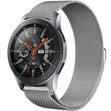 Accesorii Smartwatch - Curea ceas metalica ALTY, compatibila cu smartwatch Huawei Watch GT 2 46 mm, Samsung Galaxy Watch 46 mm, latime curea 22 mm, Negru