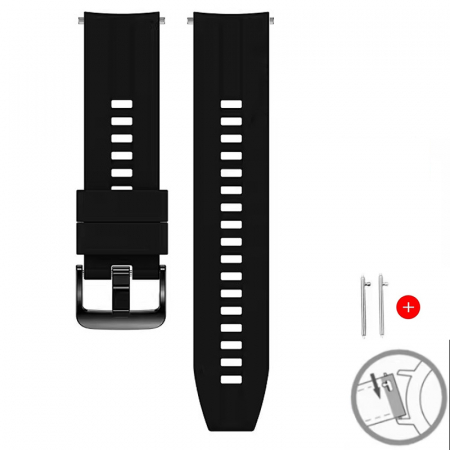 Sosea-Ciclocross - Curea de ceas din silicon de 22 mm ALTY pentru Huawei Watch GT 2 46mm, brățară sport moale, compatibilă cu Samsung Galaxy Watch 46mm și Gear S3.