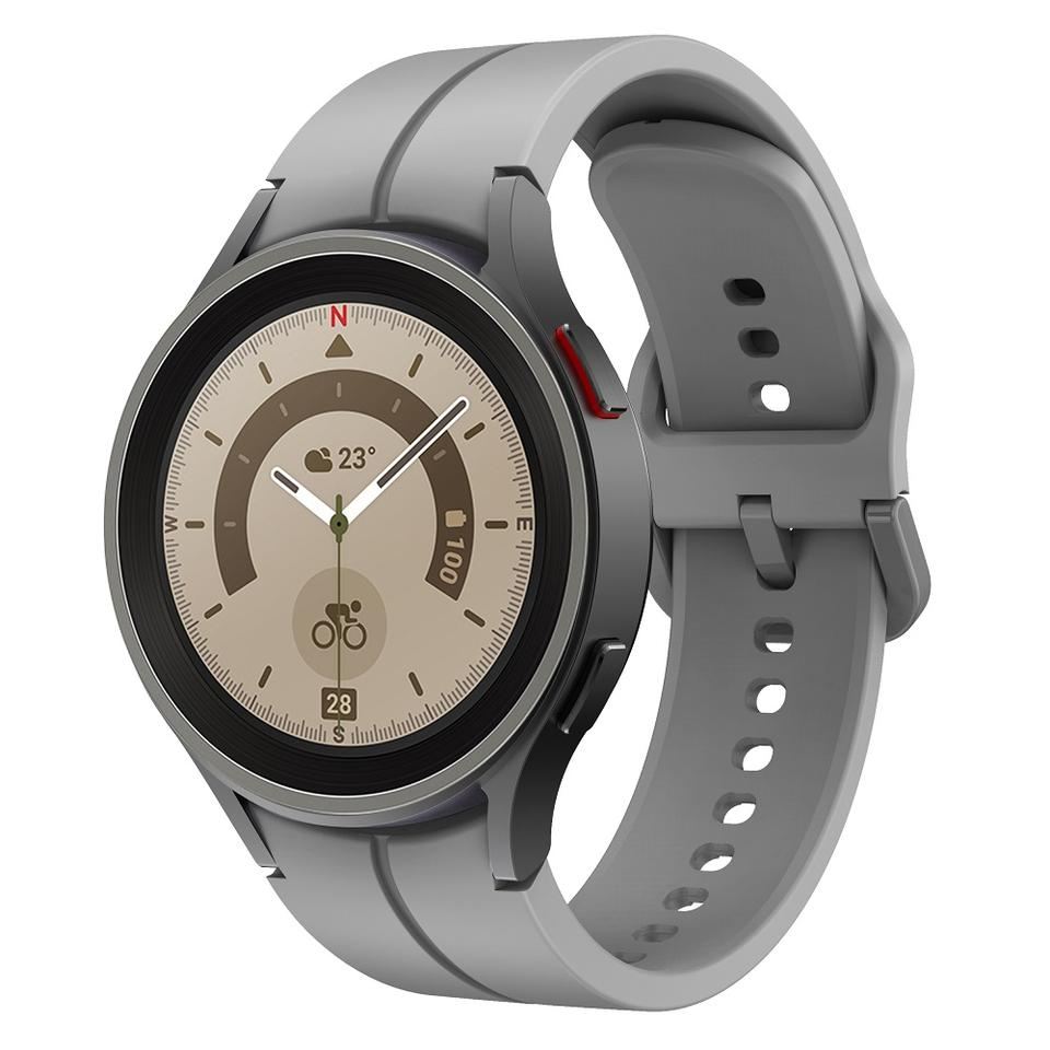 Curea ceas din silicon ALTY 20mm compatibilă cu Samsung Galaxy Watch 5 Pro 45mm Watch5 44mm 40mm Watch 4 Watch Gri deschis