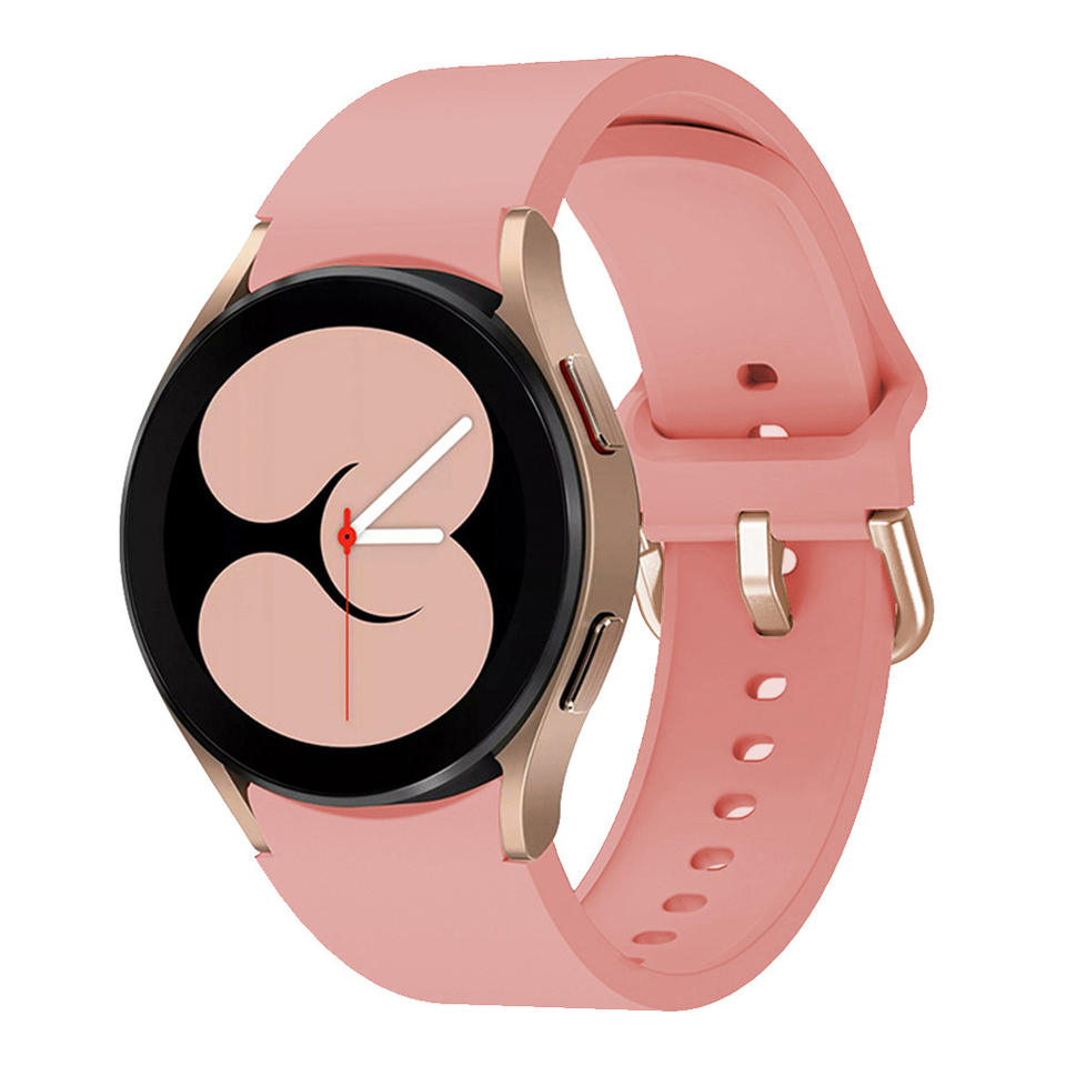 Curea ceas din silicon ALTY 20mm compatibilă cu Samsung Galaxy Watch 5 Pro 45mm Watch5 44mm 40mm Watch 4 Watch Roz