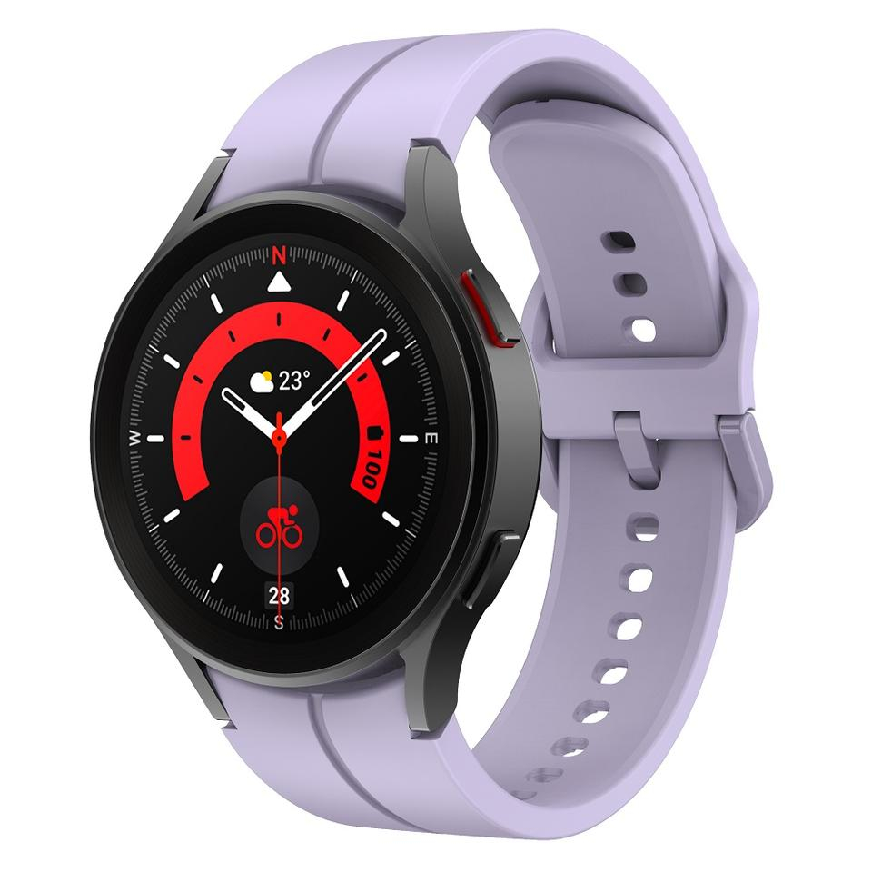 Curea ceas din silicon ALTY 20mm compatibilă cu Samsung Galaxy Watch 5 Pro 45mm Watch5 44mm 40mm Watch 4 Watch Mov