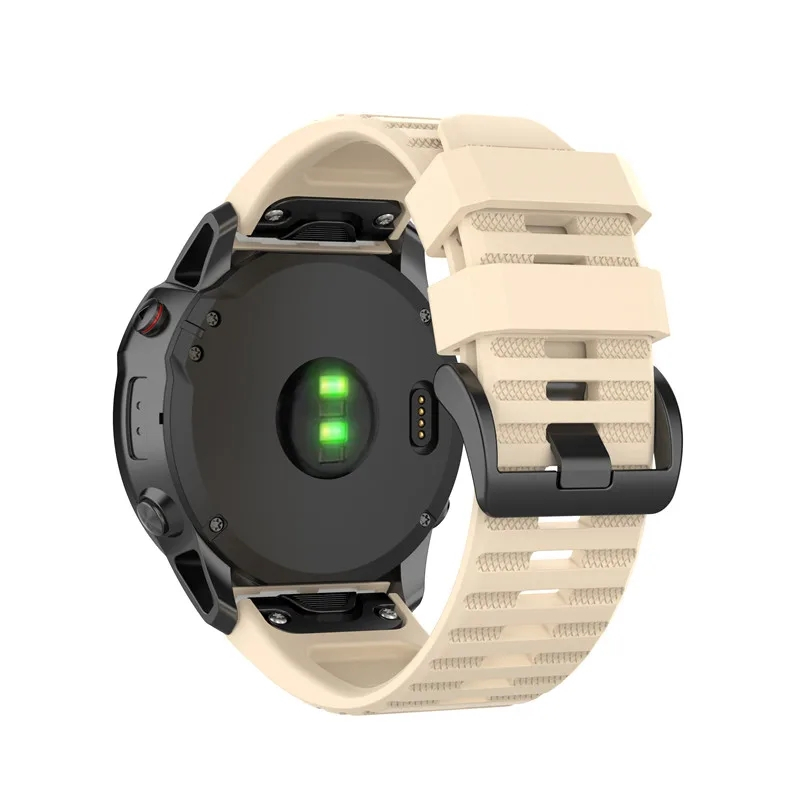 Curea de ceas 22mm ALTY din silicon pentru Garmin Fenix 6, 6X Pro, 5, 5S, 5X Plus, 3HR, Fenix 7, 7X, 8, Epix din silicon, cu eliberare rapida, bratara